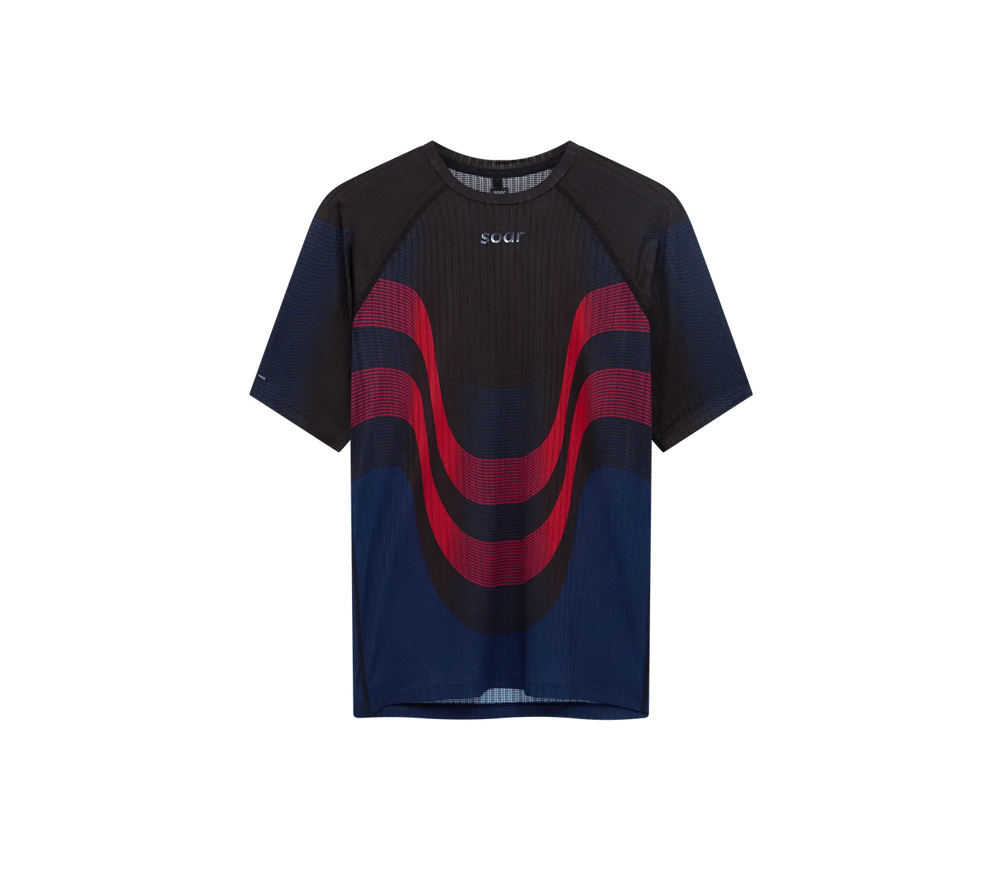 Men's Race Tee | Black/Red/Navy Good stretch