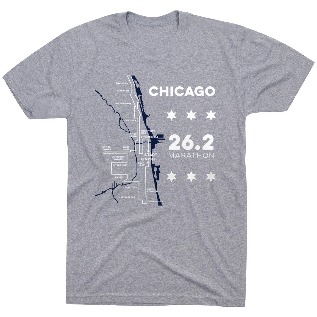 Soft Waistband Running Short Sleeve T-Shirt - Chicago Route
