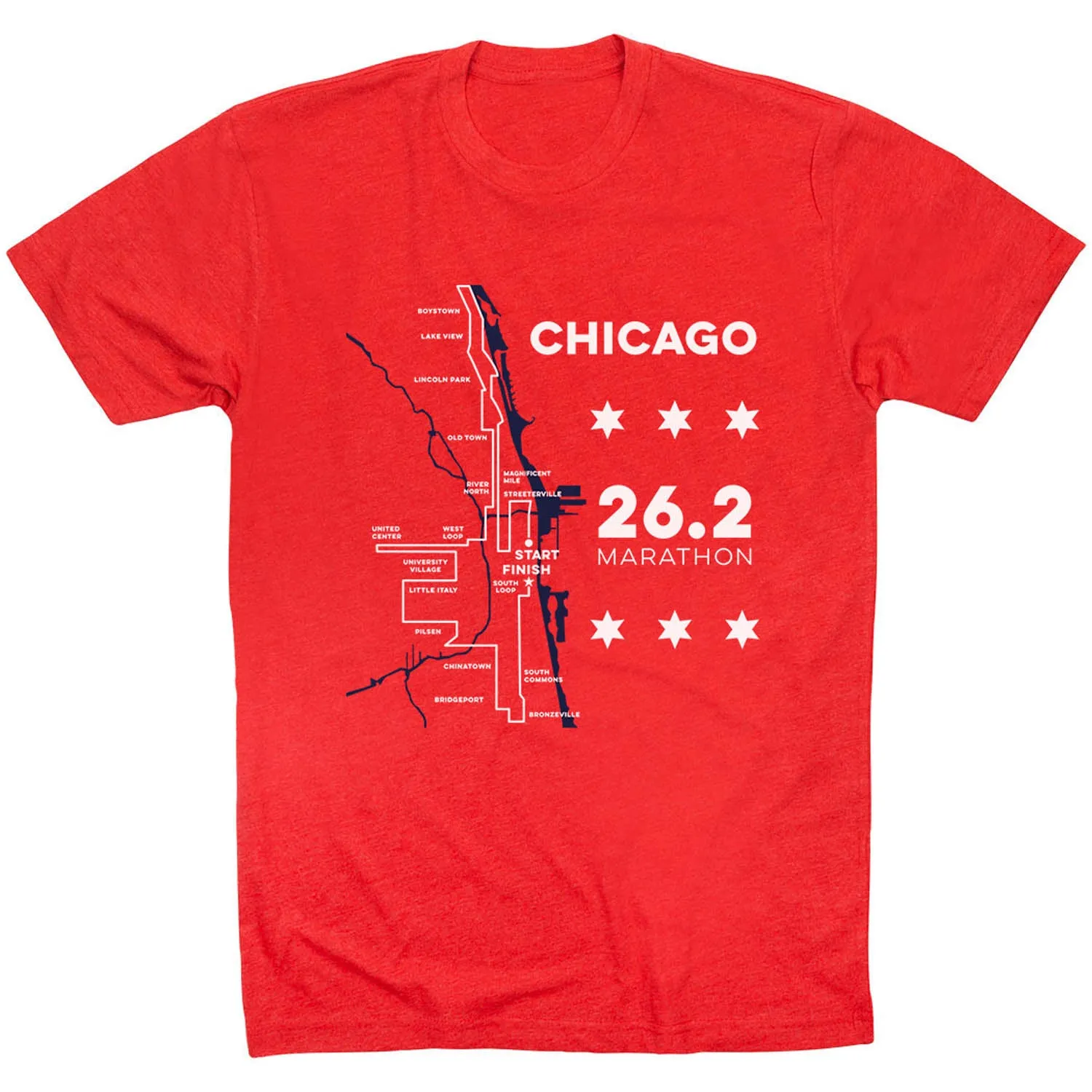 Running Short Sleeve T-Shirt - Chicago Route Relaxed Wear
