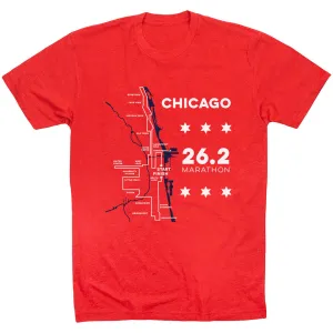Running Short Sleeve T-Shirt - Chicago Route Relaxed Wear