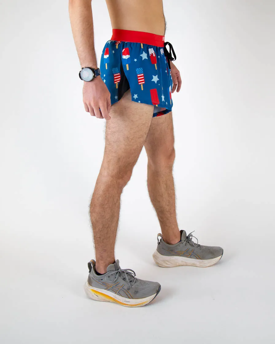 Men's USA Popsicles 2" DS Split Shorts Light Active