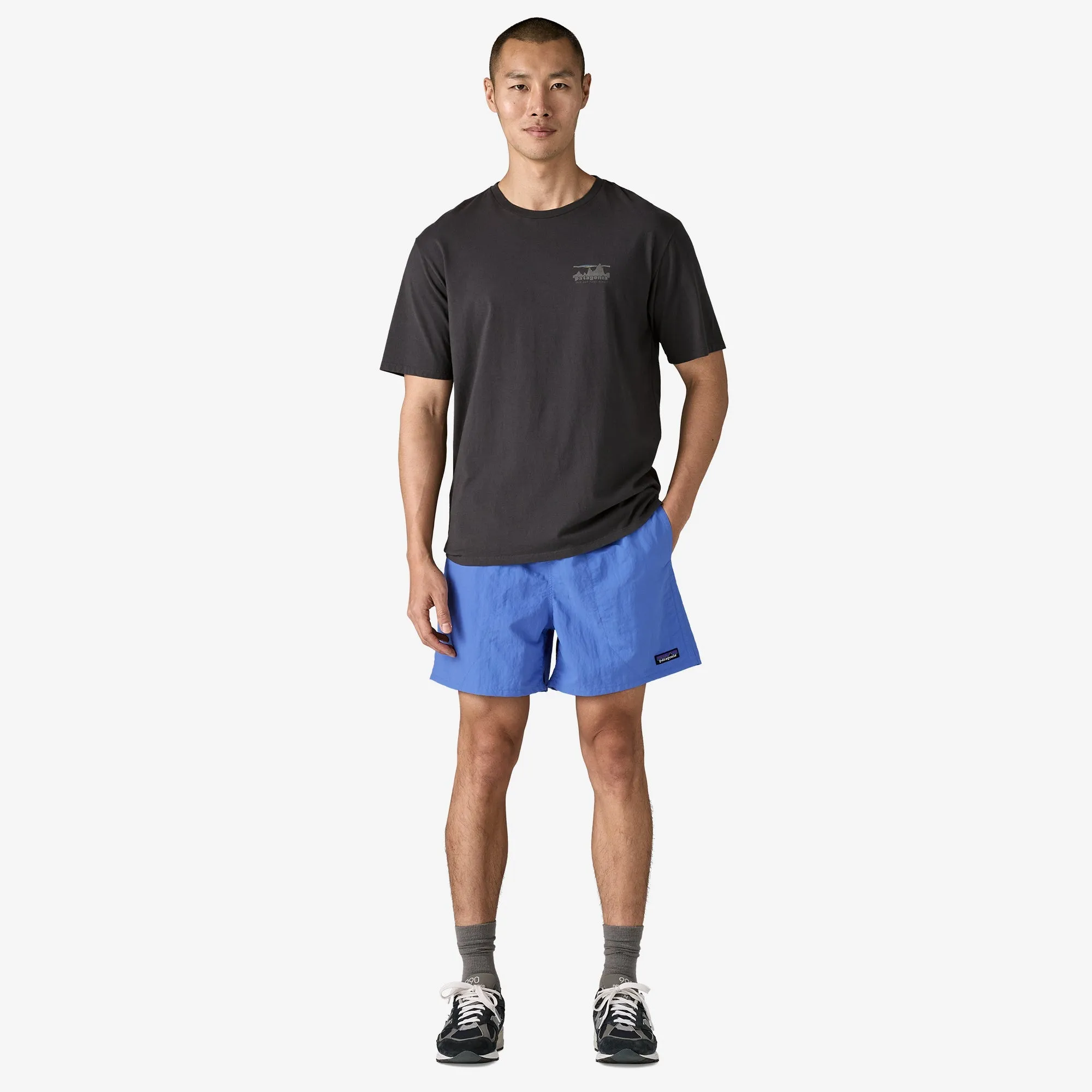 Men's Baggies? Shorts - 5" Ergonomic Curved Seams Easy Movement