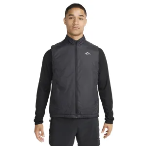 Nike Men's PrimaLoft Therma-FIT Trail Running Gilet Black / Summit White Reservation Double layer fabric