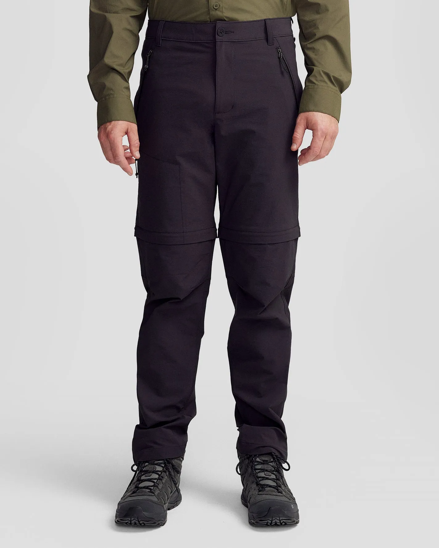 Light Stretch Stretch Active Leggings Men??s Ridge Convertible Pants - Black Stingray