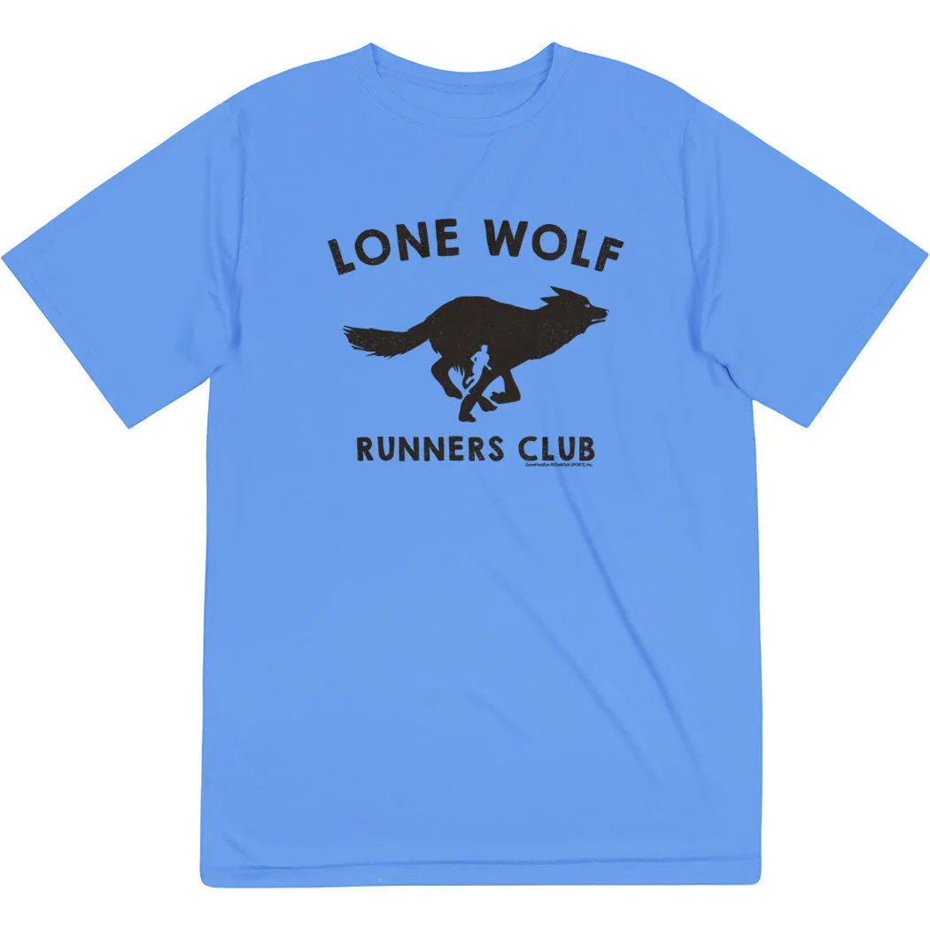 outdoor concert MoistureWicking Technology Men's Running Short Sleeve Tech Tee - Run Club Lone Wolf