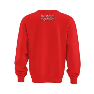Outdoor Leisure Perfectly Fit Valuetainment Red Raised Print Performance Crewneck Sweatshirt