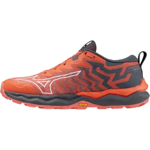 Mizuno Wave Daichi 8 Womens Trail Running Shoes - Red Reinforced Eyelets Non Slip Tread