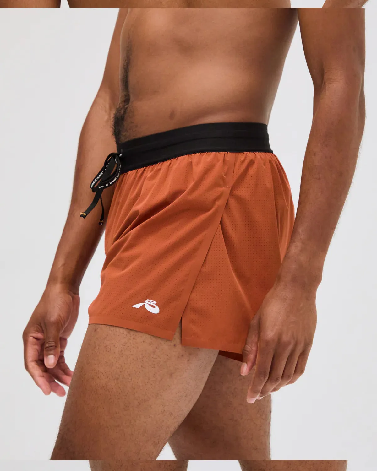 stretchy design Men's Vento 3 Inch Splitty Short Rust