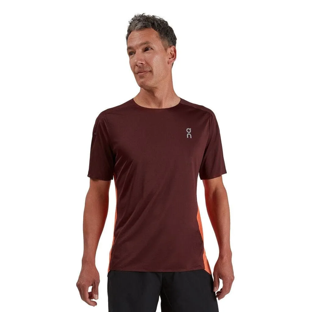 Customizable Breathable Comfort Fit On Running Performance-T (Men's) - Mulberry/Spice