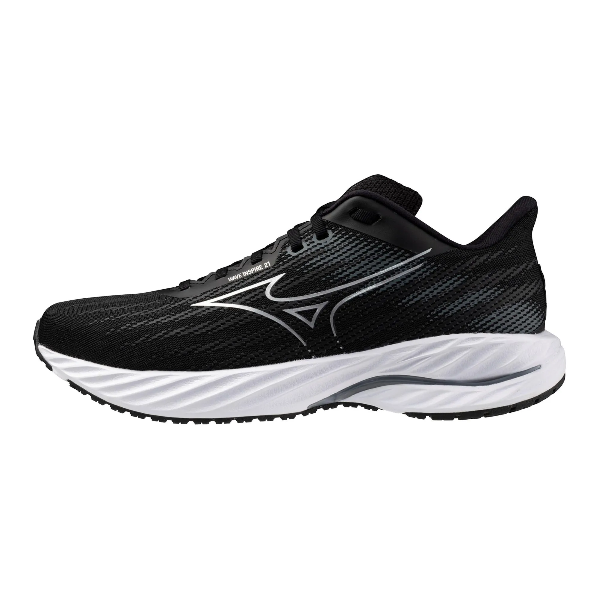 Men's Wave Inspire 21 (9073 - Black/Silver) weekend runs daytime running