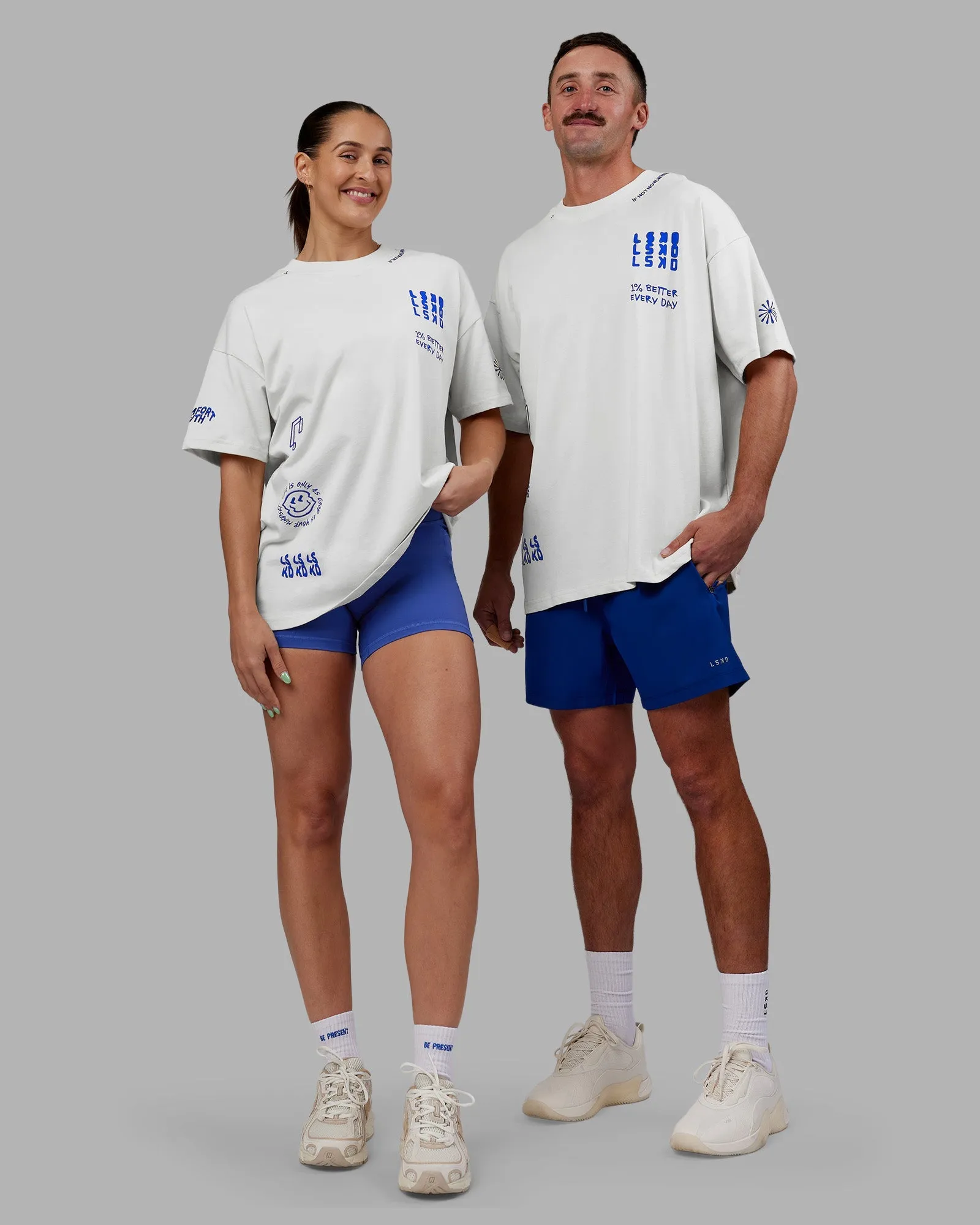 Abs If Not Now When Heavyweight Oversized Tee - Vaporous Gray Breathable mesh lining