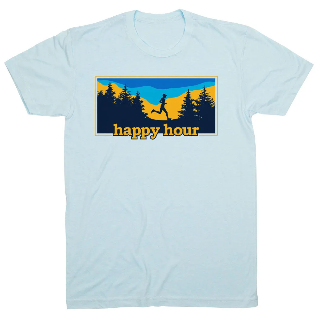 Minimal Comfort Running Short Sleeve T-Shirt - Happy Hour Runner