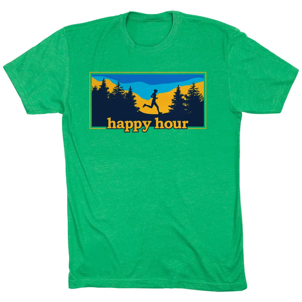 Running Short Sleeve T-Shirt - Happy Hour Runner Fresh Vibes