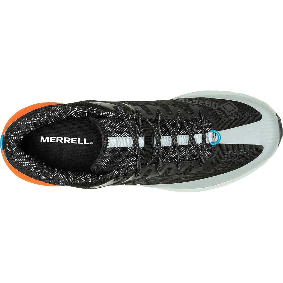 Merrell Agility Peak 5 GORE-TEX Mens Trail Running Shoes - Black competitive marathon shoes nature running sneakers