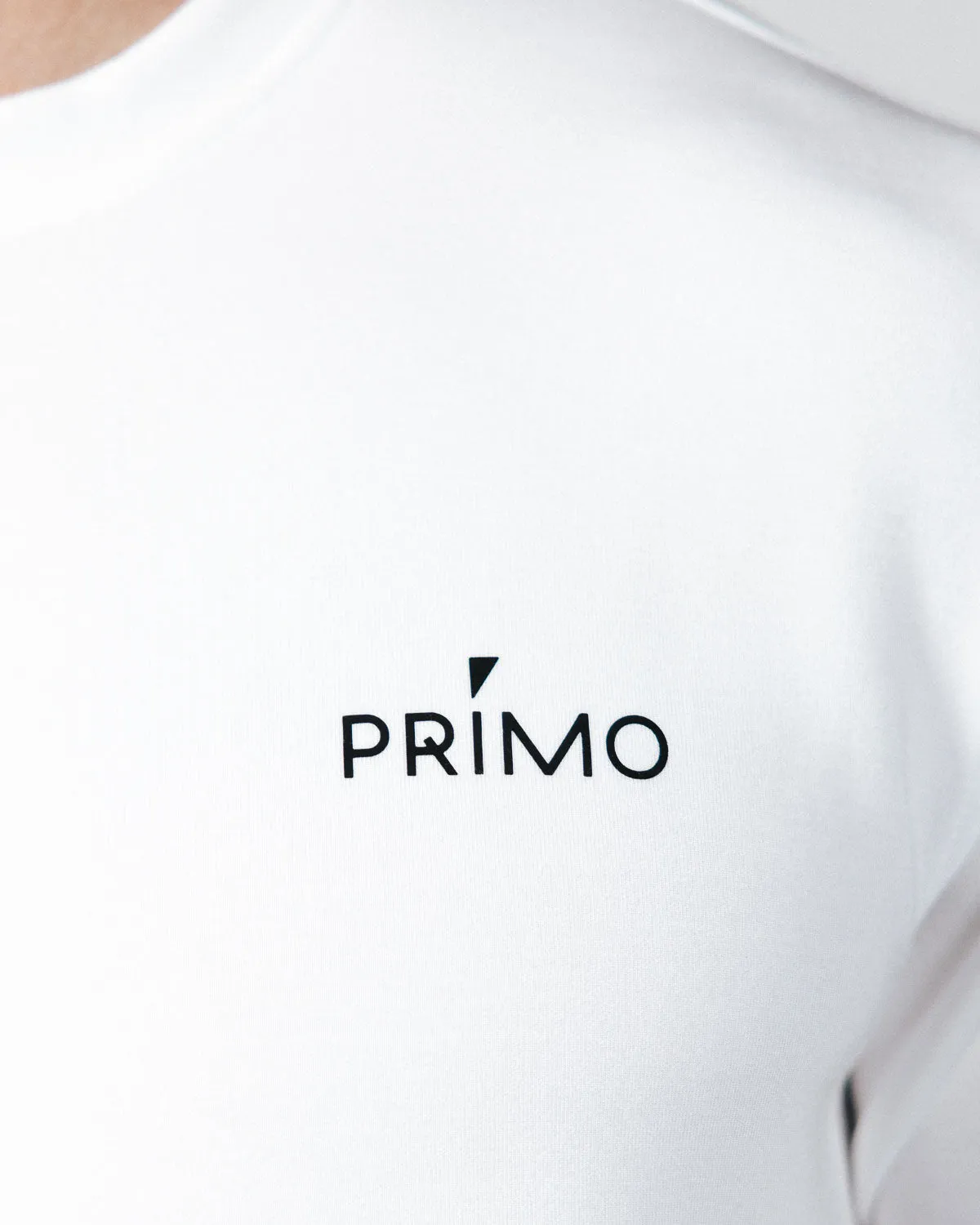 Men's White Golf Crew Neck Trendy Wearable