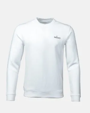 Men's White Golf Crew Neck Fashionable Layer Cool Outfit