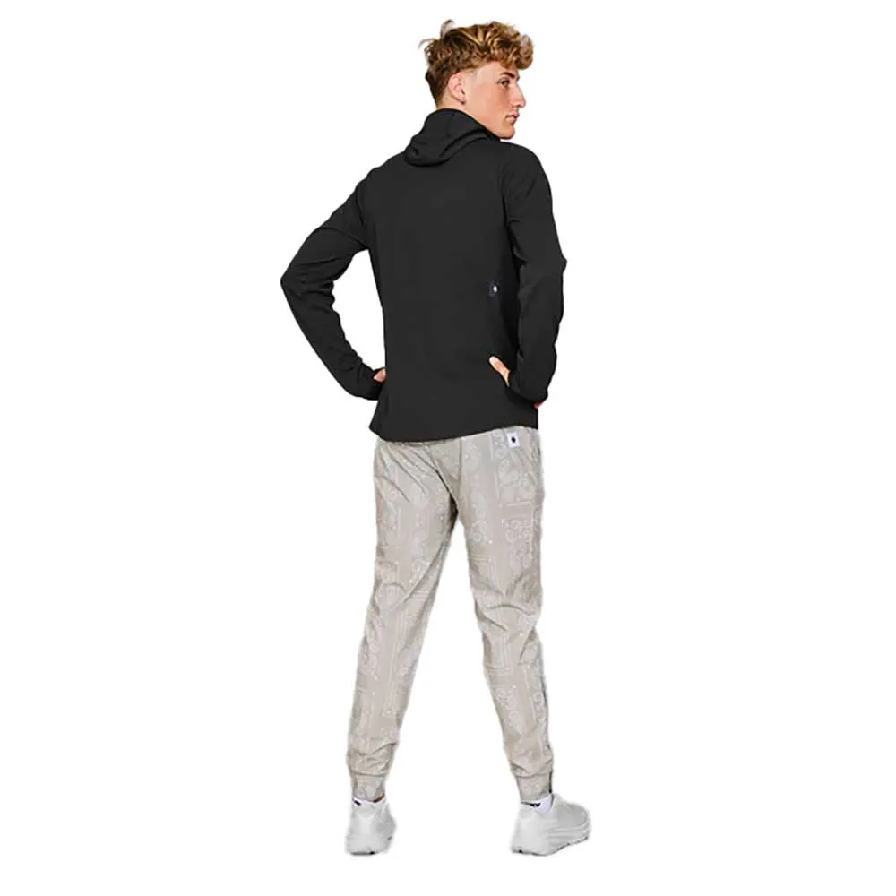 Festival Fashion Concert wear Men's Pace 1/2 Zip Hoodie - Black