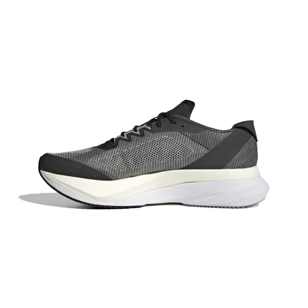 Men's Adizero Boston 12 Running Shoe - Core Black/FTWR White/Carbon - Regular (D) all - weather suitability shoes