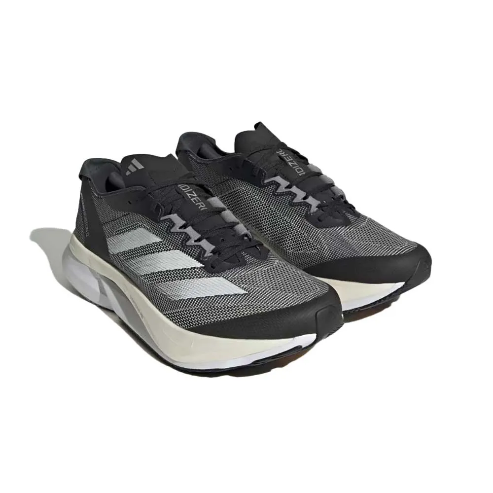 Men's Adizero Boston 12 Running Shoe - Core Black/FTWR White/Carbon - Regular (D) Strength running in a glacier area shoes