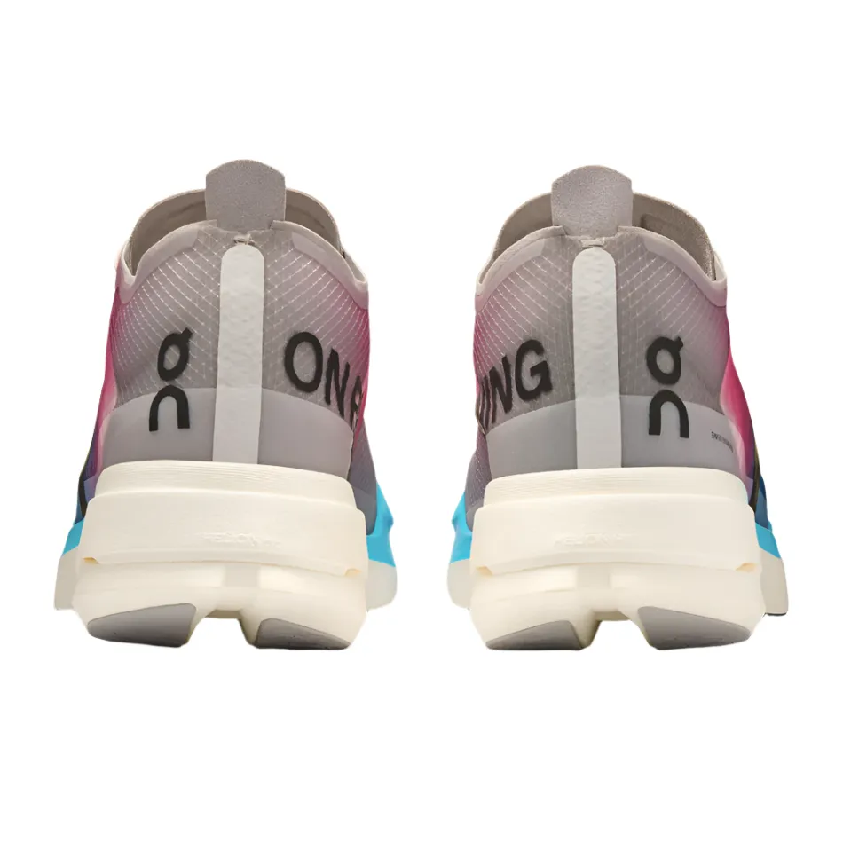 On Men's Cloudboom Strike Running Shoes in White/Horizon AW25 Orthopedic Footbed Insole Thermoregulating