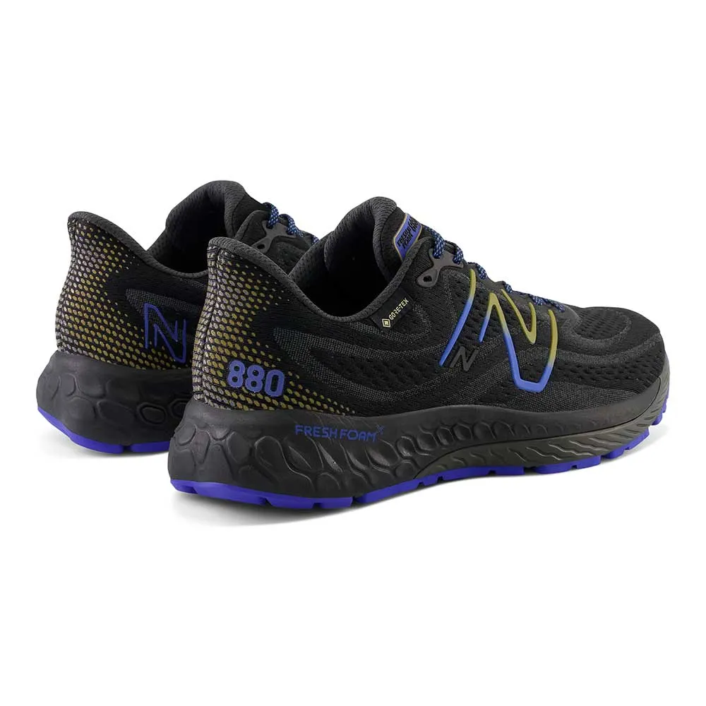 Weight Training Men's Fresh Foam X 880 V13 Gore-Tex? Running Shoe - Black/Marine Blue- Regular (D)
