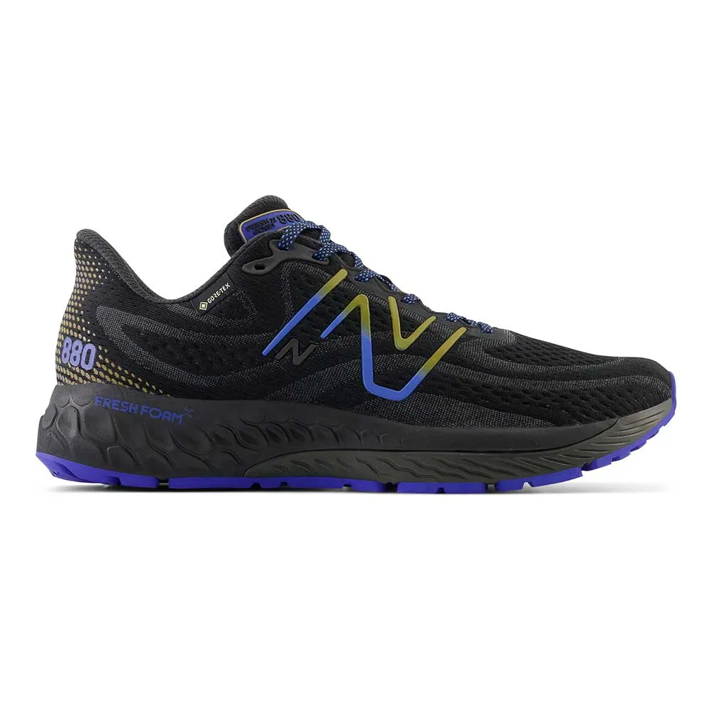 Fantastic features Men's Fresh Foam X 880 V13 Gore-Tex? Running Shoe - Black/Marine Blue- Regular (D)