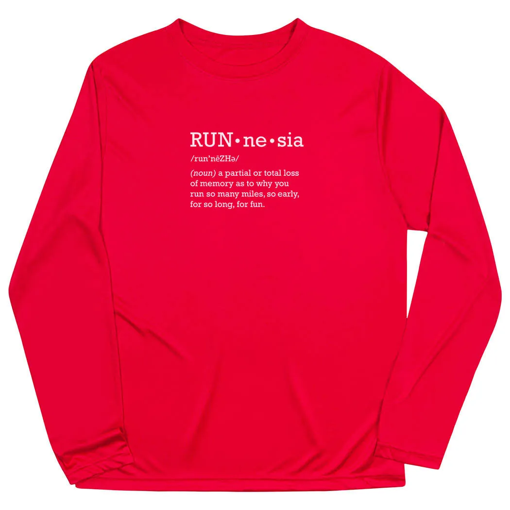 Men's Running Long Sleeve Performance Tee - RUNnesia Fit for All Seasons