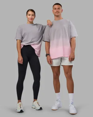 Faded Heavyweight Oversized Tee - Circular Grey-Marshmallow Chilly Layer StretchComfortWeave