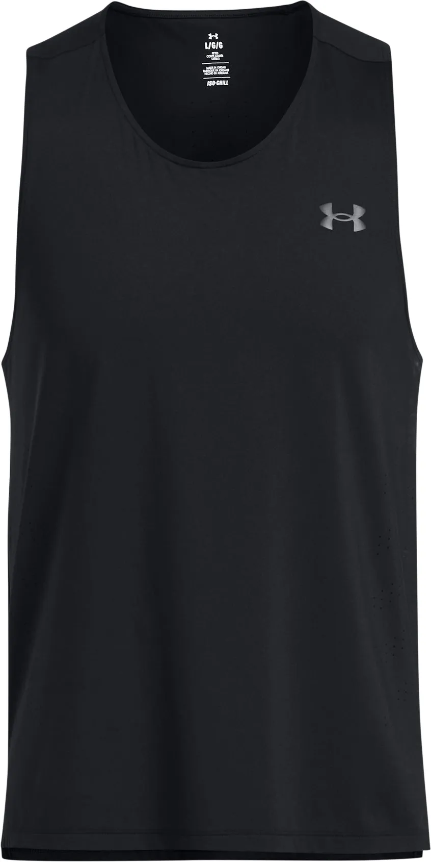 Under Amour Launch Elite Mens Running Vest - Black Electronic - warfare - capable