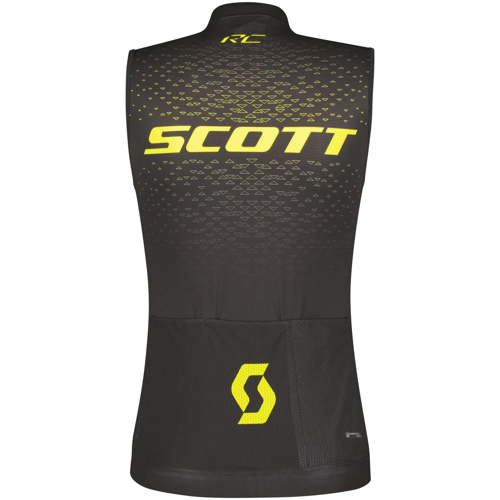 Scott RC Pro Sleeveless Mens Cycling Jersey - Black Water Repellent Coating Impact Resistant