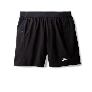 Brooks | Journey 7" 2-in-1 Shorts | Men's | Black Eye-catching Design Clean Fit