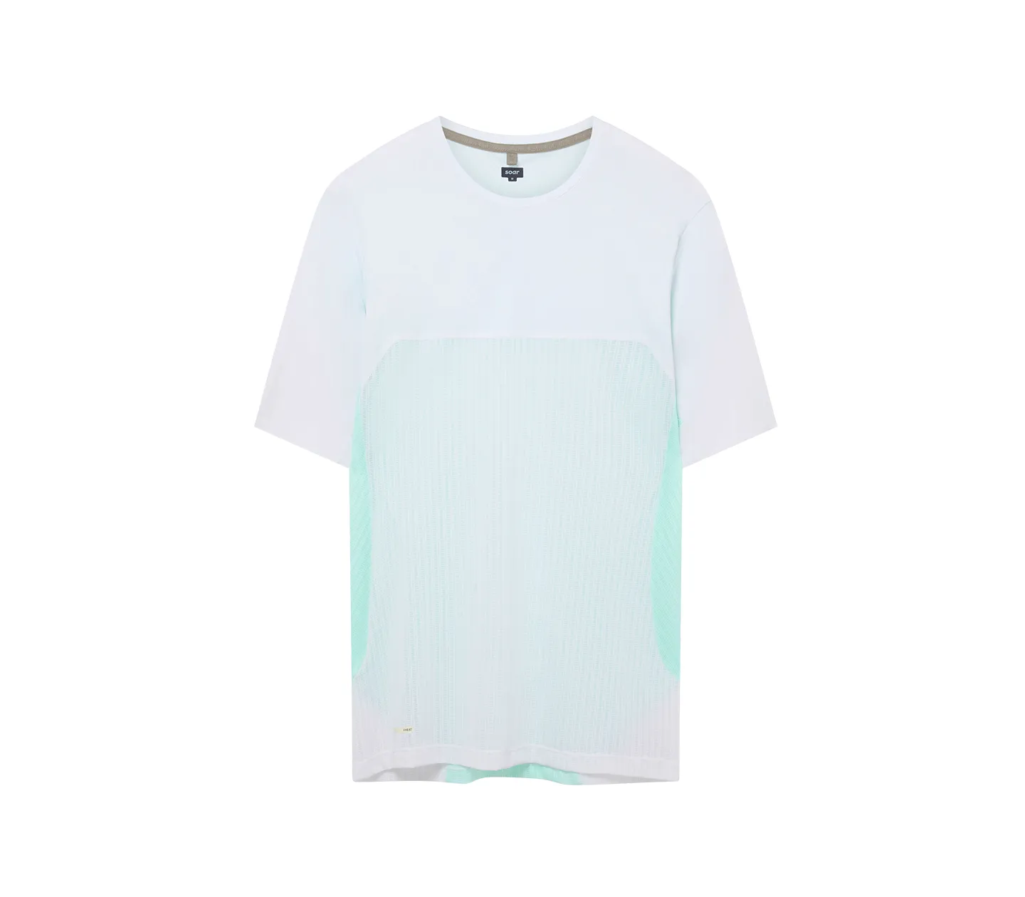 Men's Hot Weather T | White/Green Stylish Everyday Wear