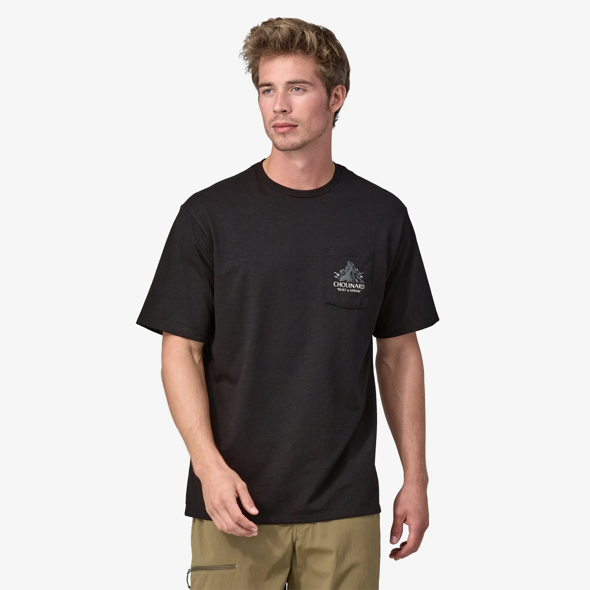 Men's Chouinard Crest Pocket Responsibili-Tee? Cool Design Quiet Core