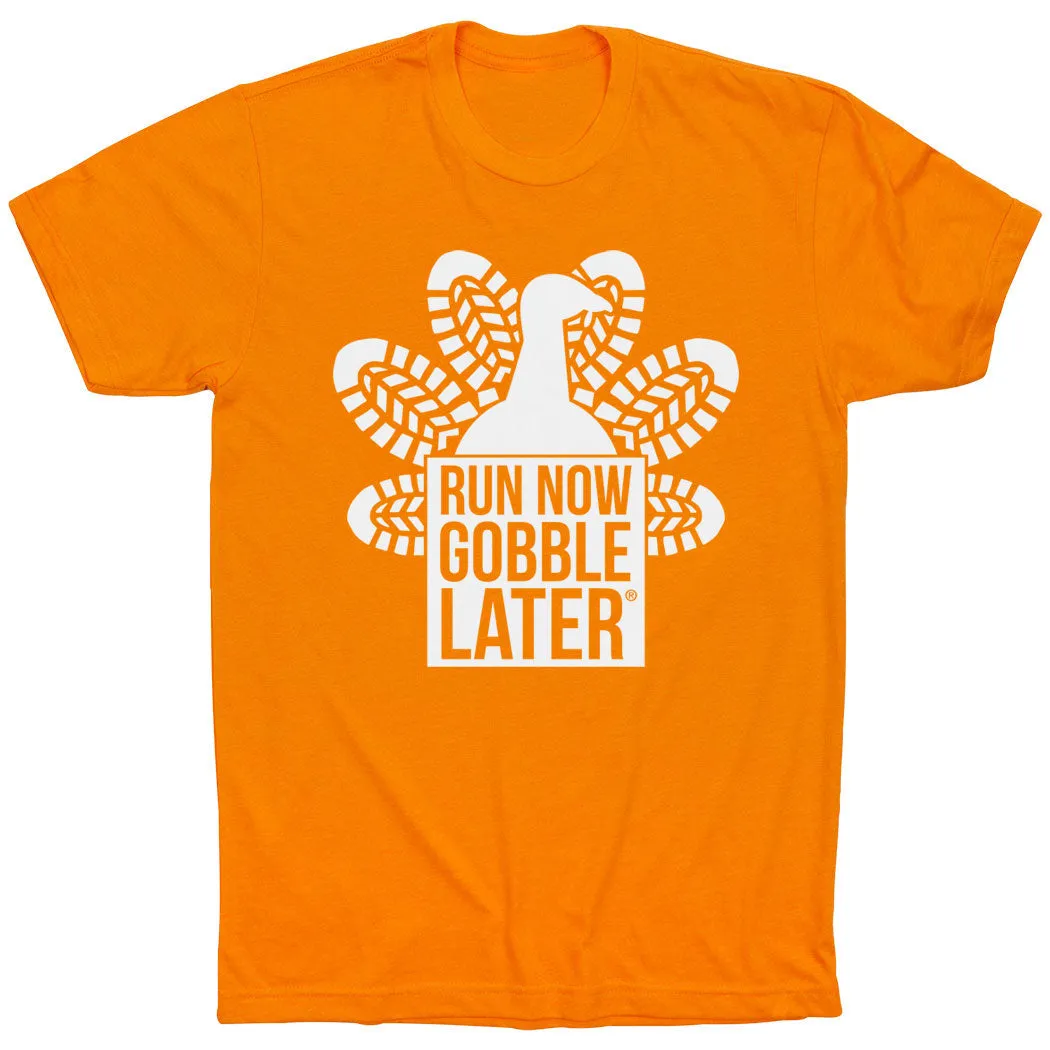 Textured Surface Running Short Sleeve T- Shirt - Thanksgiving Run