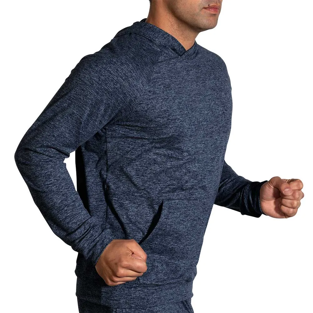 Men's Luxe Hoodie Heather - Blue Slate Minimal Fashion