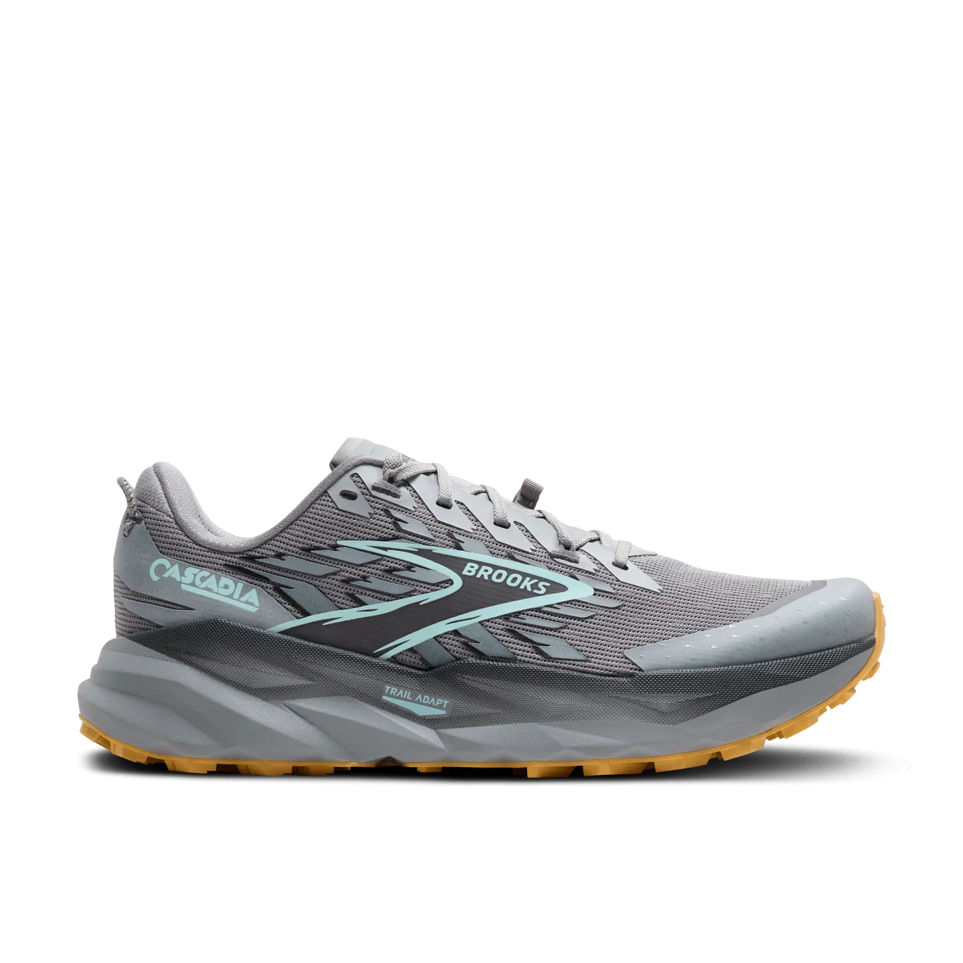 Abrasion resistant Multi Density Foam Layers Brooks Cascadia 19 2E Wide Mens