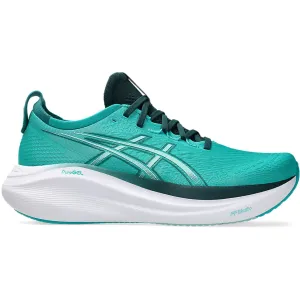 Asics Men's Gel-Nimbus 27 Running Shoes Wave Teal / Saxon Green ShockDispersion