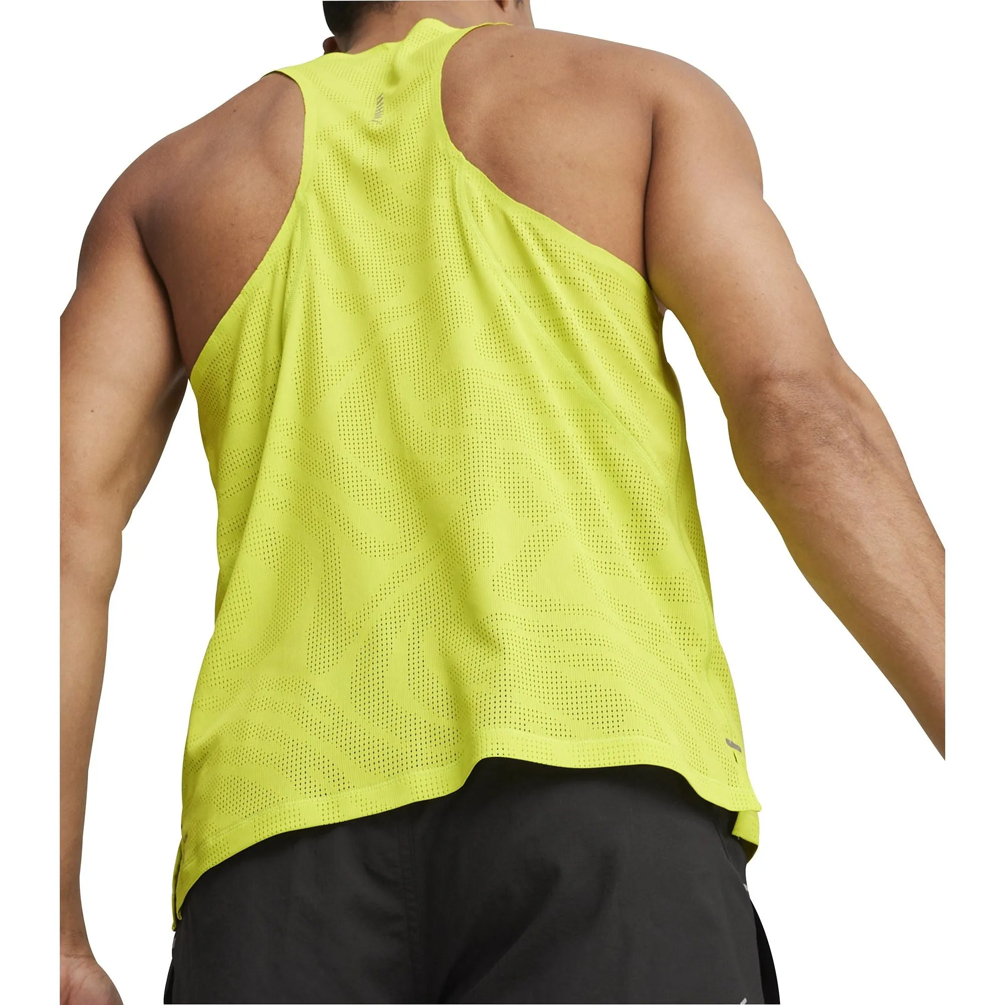 on - road Puma Run Ultraspun Mens Running Vest - Green