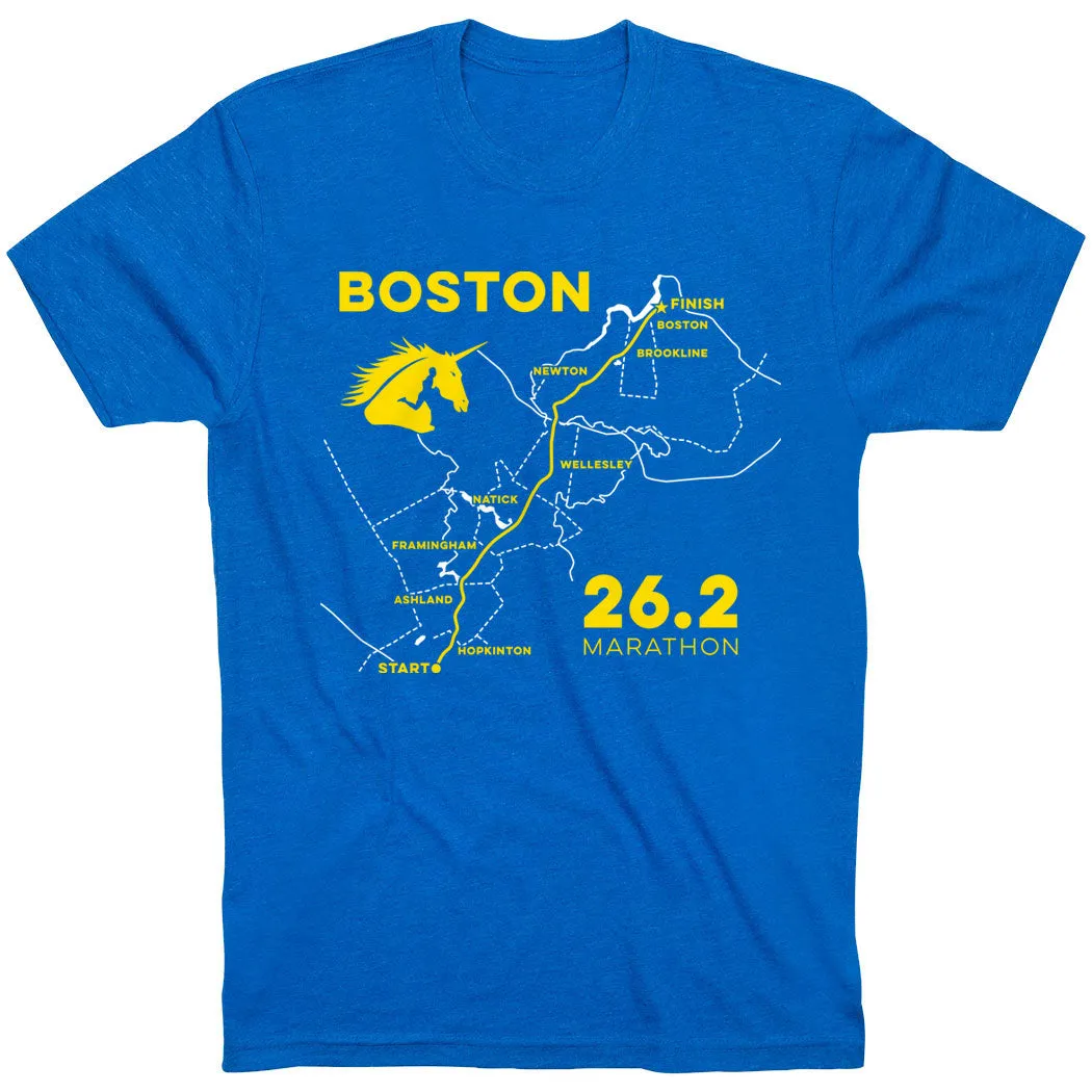 Running Short Sleeve T-Shirt - Boston Route Quality Fabric
