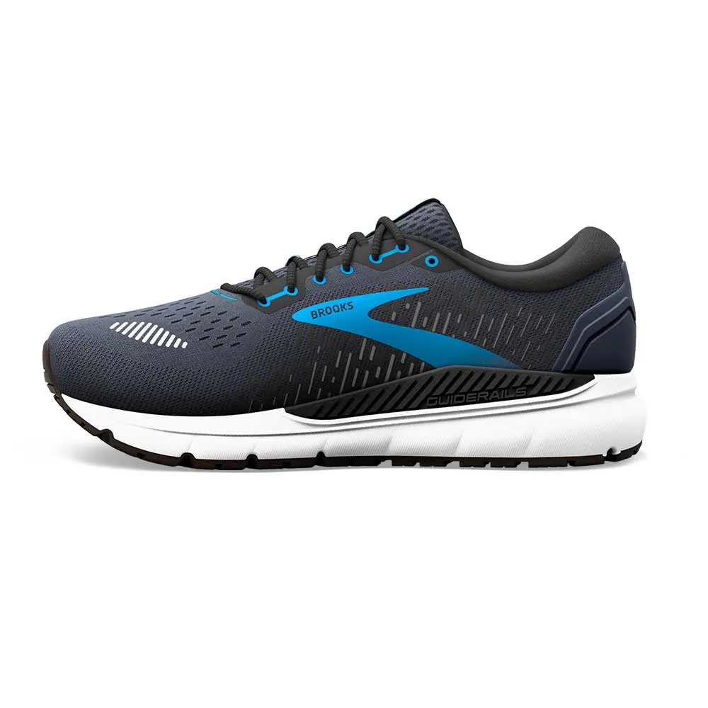 Secure Design Lightweight Construction Men's Addiction GTS 15 Running Shoe- India Ink/Black/Blue- Narrow (B)