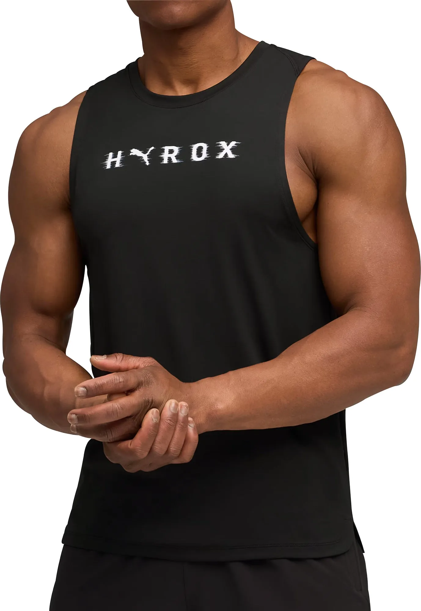 Snag Resistant Surface Puma X HYROX Cloudspun ThermoAdapt Mens Training Vest - Black