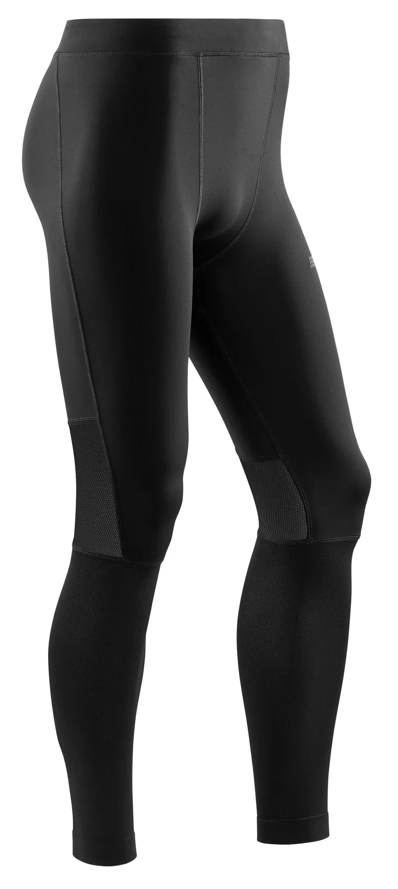 CEP | Training Compression Tights | Men's | Black Flexible Wear Park Run Ribbed Texture Fabric