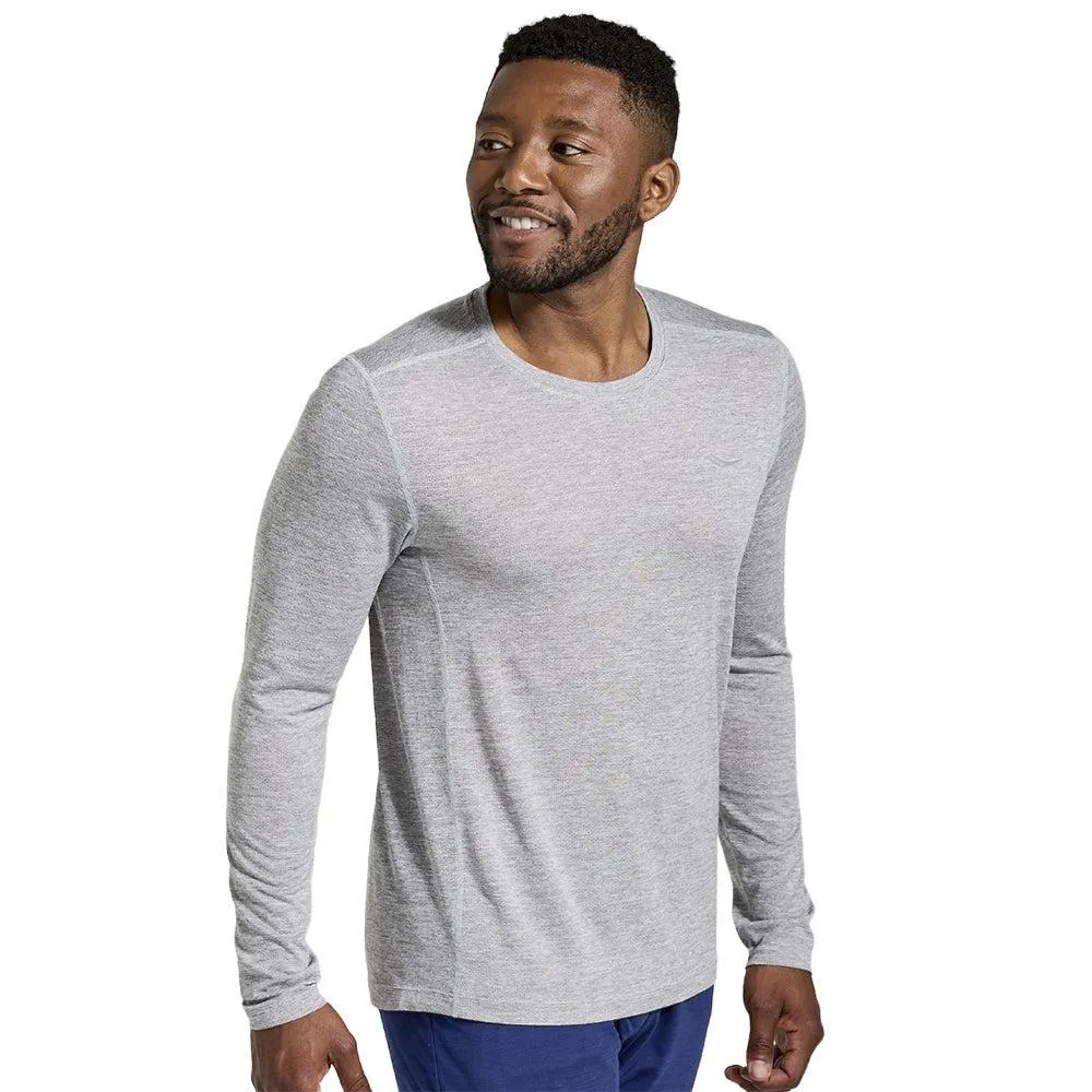 Men's Saucony Stopwatch Long Sleeve PillingResistant breathable materials