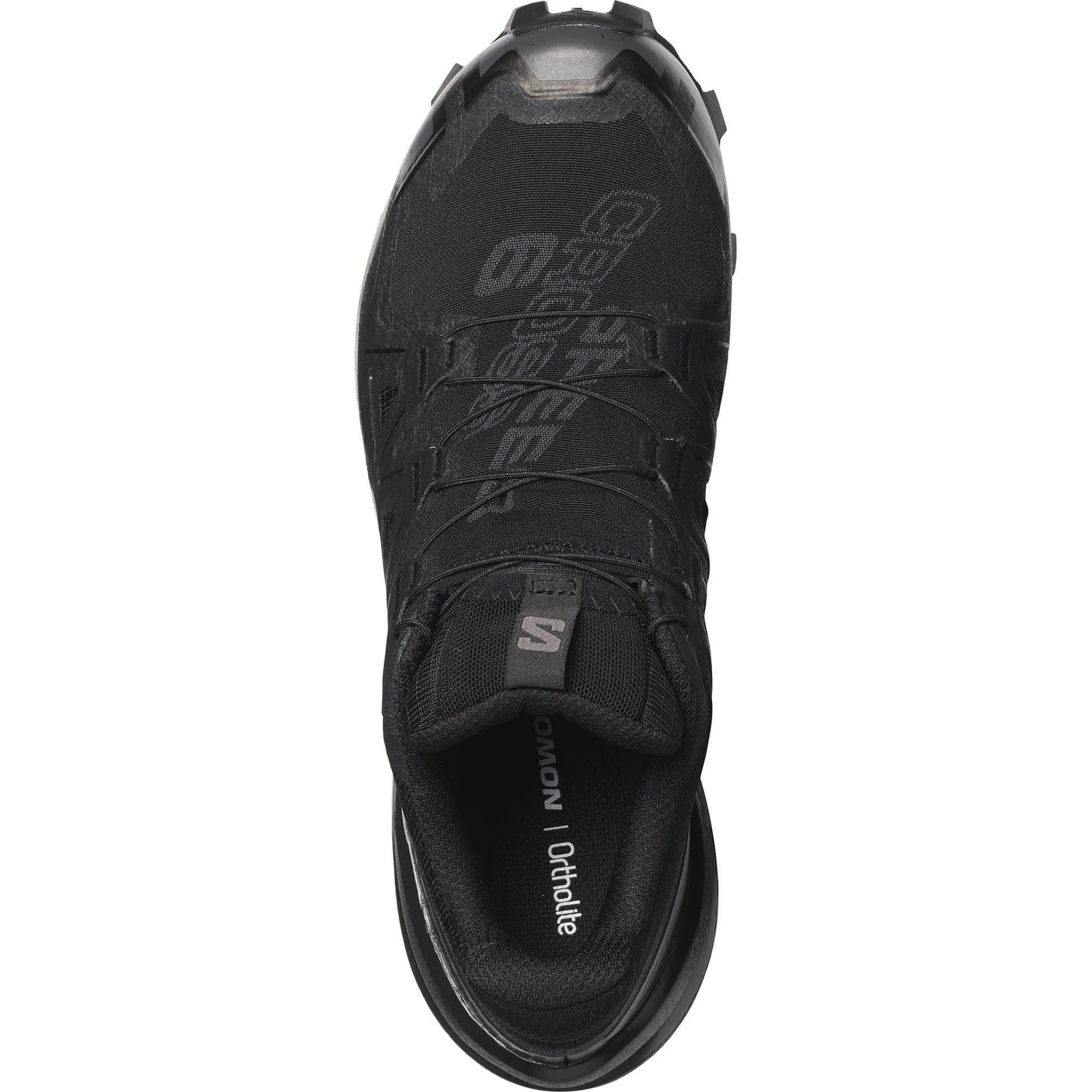 grip enhanced trail shoes Salomon Speedcross 6 GORE-TEX Womens Trail Running Shoes - Black