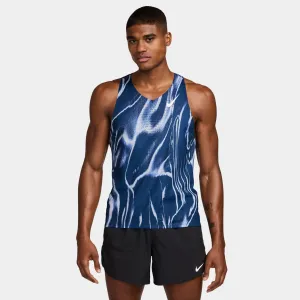 Men's AeroSwift Dri-FIT ADV Short-Sleeve Running Top (492 - Coastal Blue/White) Joy Ease Cool Design
