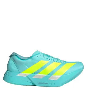 Durable Sole superb traction Adidas Men's Adizero Adios Pro 4 Running Shoes in Flash Aqua/Lucid Lemon/Mint Ton AW25