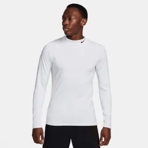 Men's Dri-FIT Warm Long-Sleeve Fitness Mock (100 - White/Black) Epic Core AbrasionResistant Material
