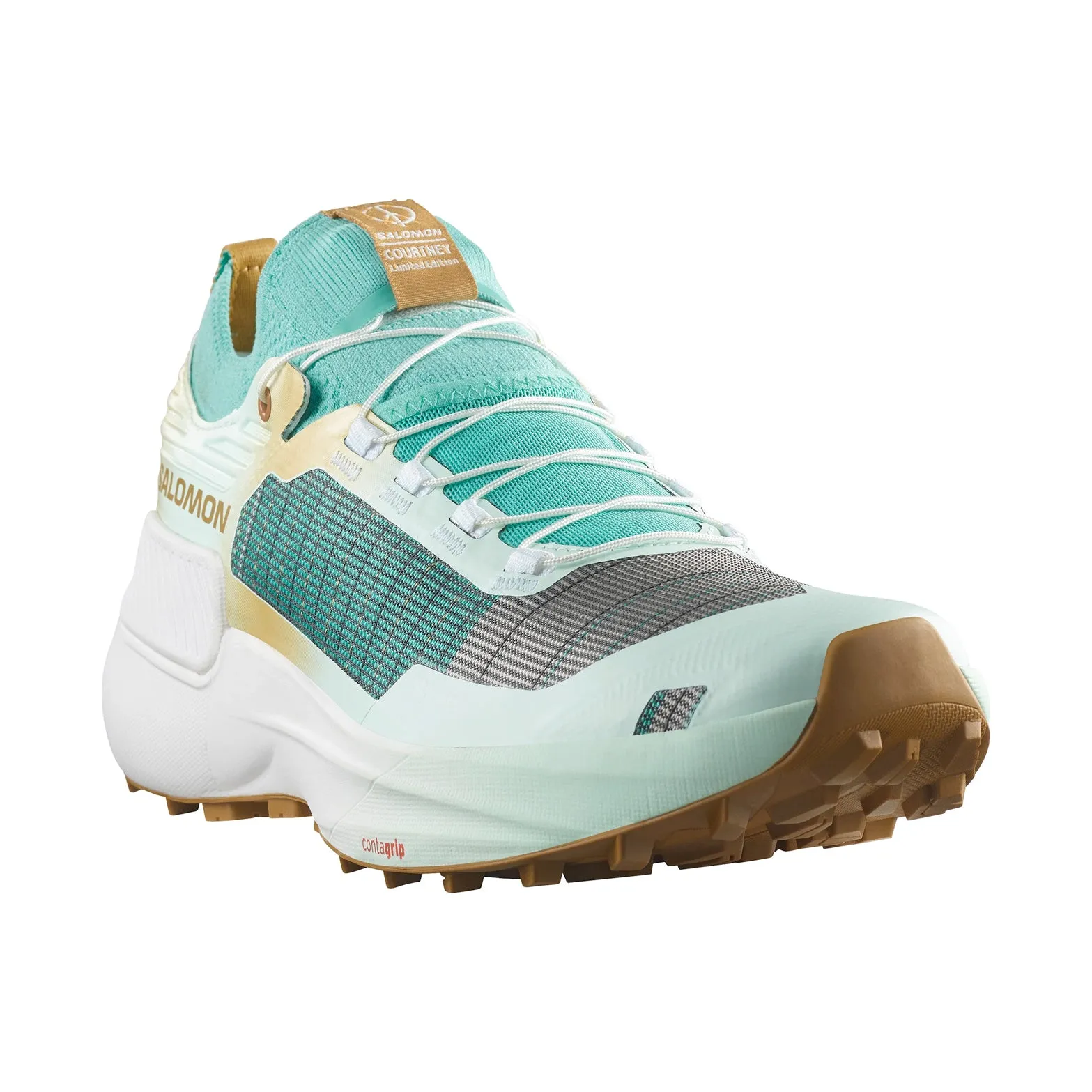 snowy trail shoes Adjustable Strap Integration S/LAB Genesis LTD Courtney v2 Trail Running Shoes Waterfall / White / Bay