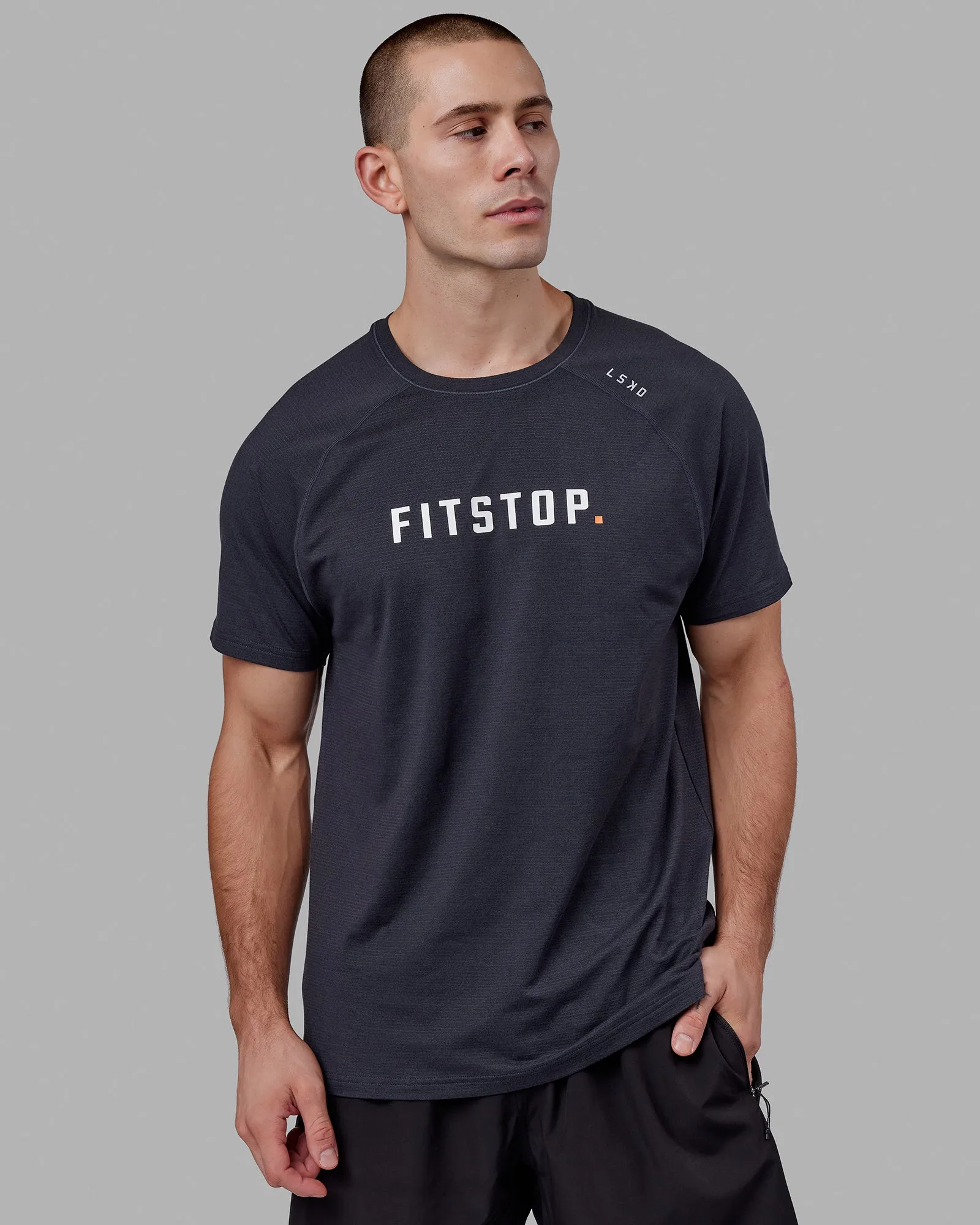 Multi Directional Stretch LSKD x FS VapourFLX Trainer Tee - Black Marl