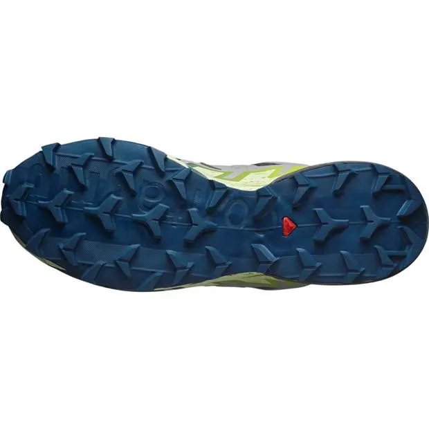 Men's Speedcross 6 Trail Running Shoes Castlerock / Lime Cream / Poseidon padded collar trail shoes energy foam trail shoes